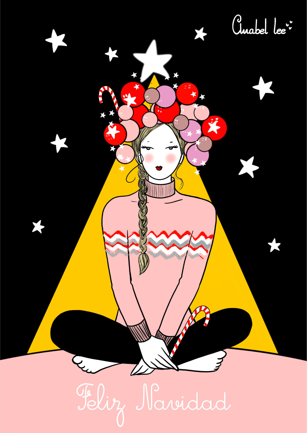 TARJETA REGALO NAVIDAD ANABEL LEE